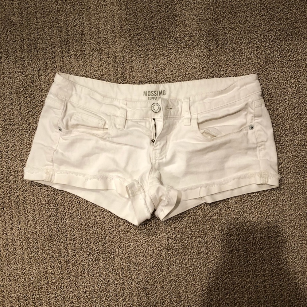 Mossimo white jean shorts
